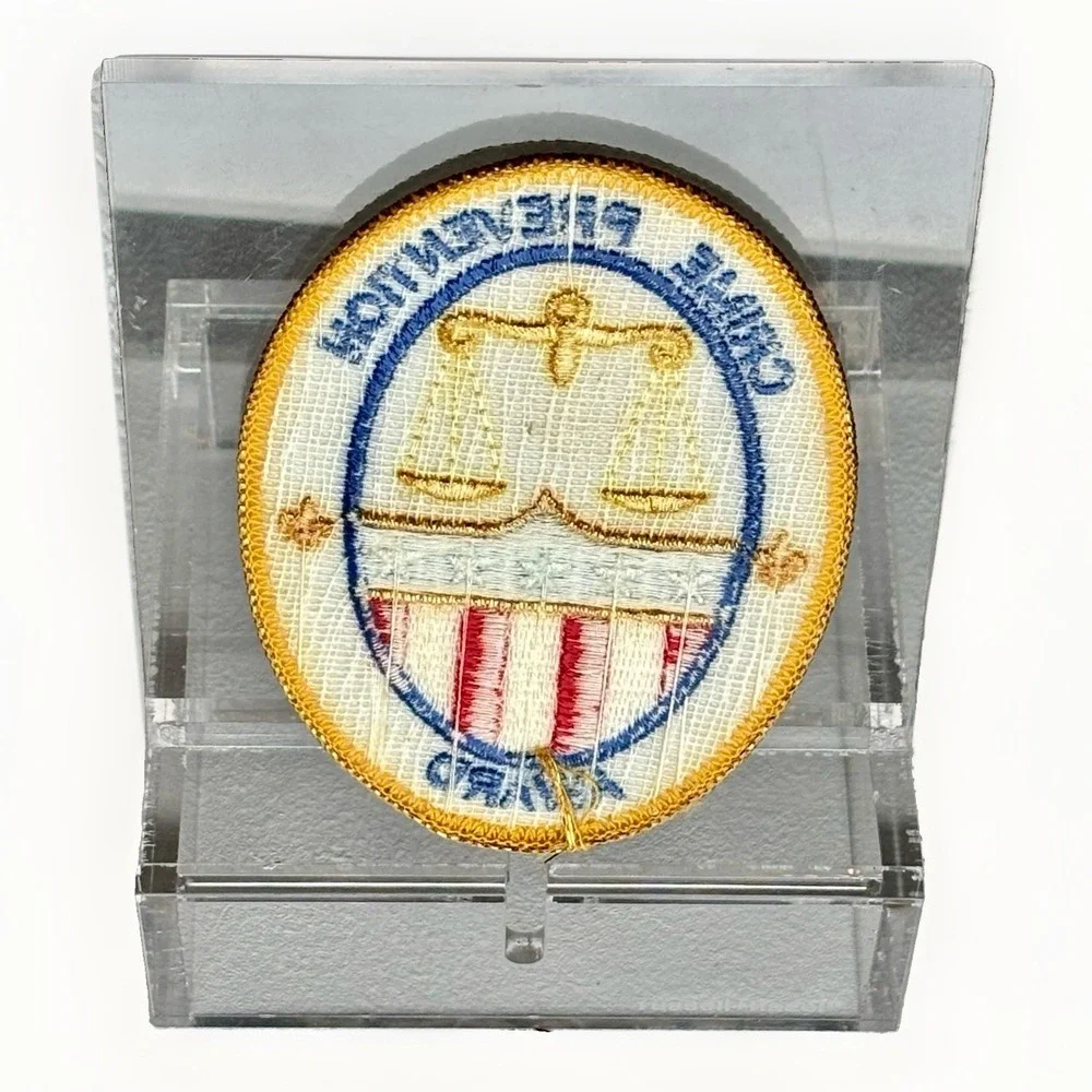 VINTAGE Patch CRIME PREVENTION AWARD 1990's